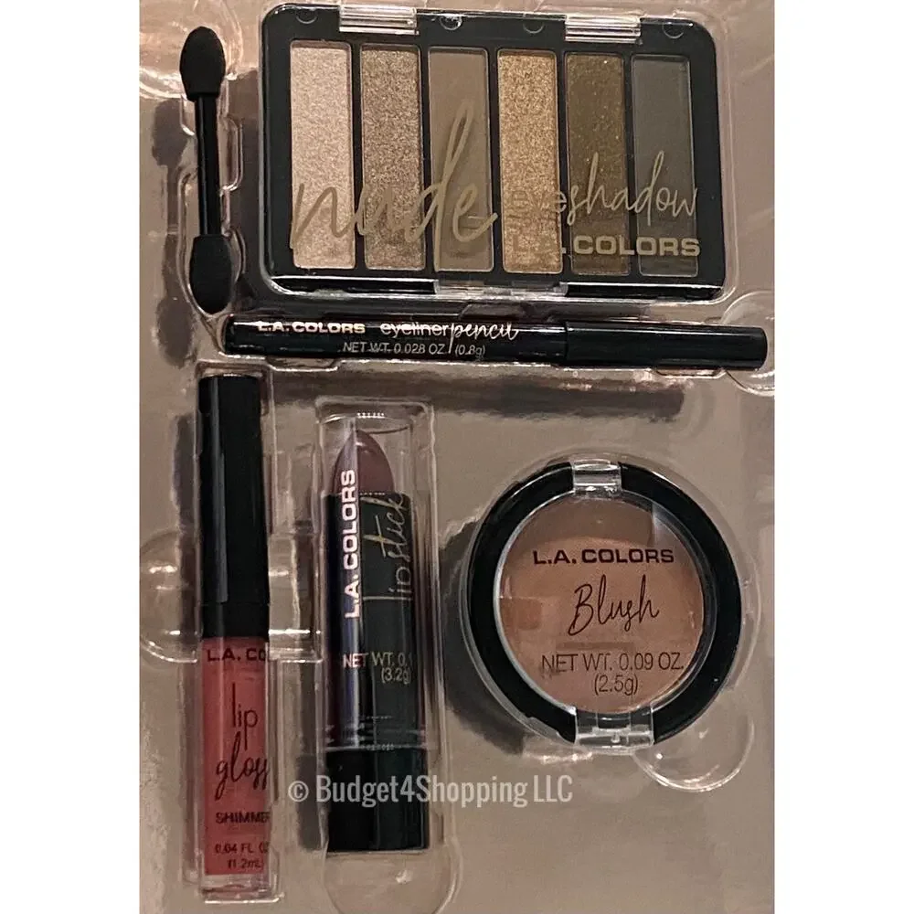 LA. Colors Romantic Chic Get the Look Book 6 Piece Set Makeup Mix Kit